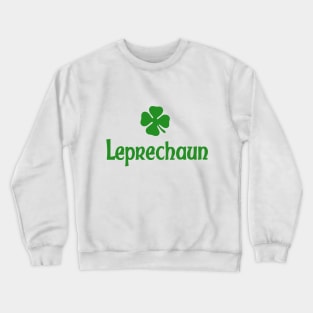Leprechaun Shamrock Design Crewneck Sweatshirt
